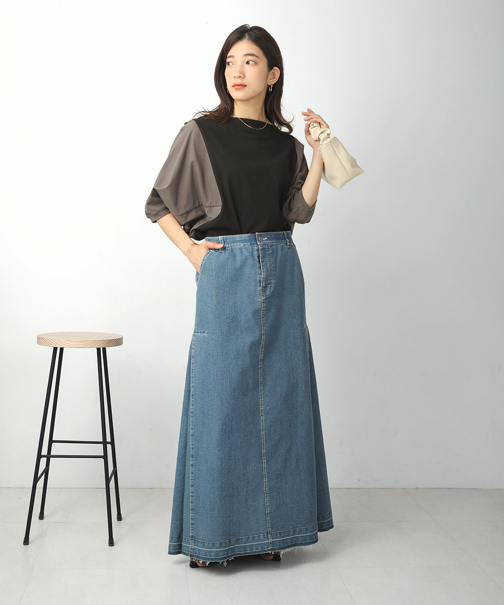 BouJeloud 細見えカットドルマントップス
