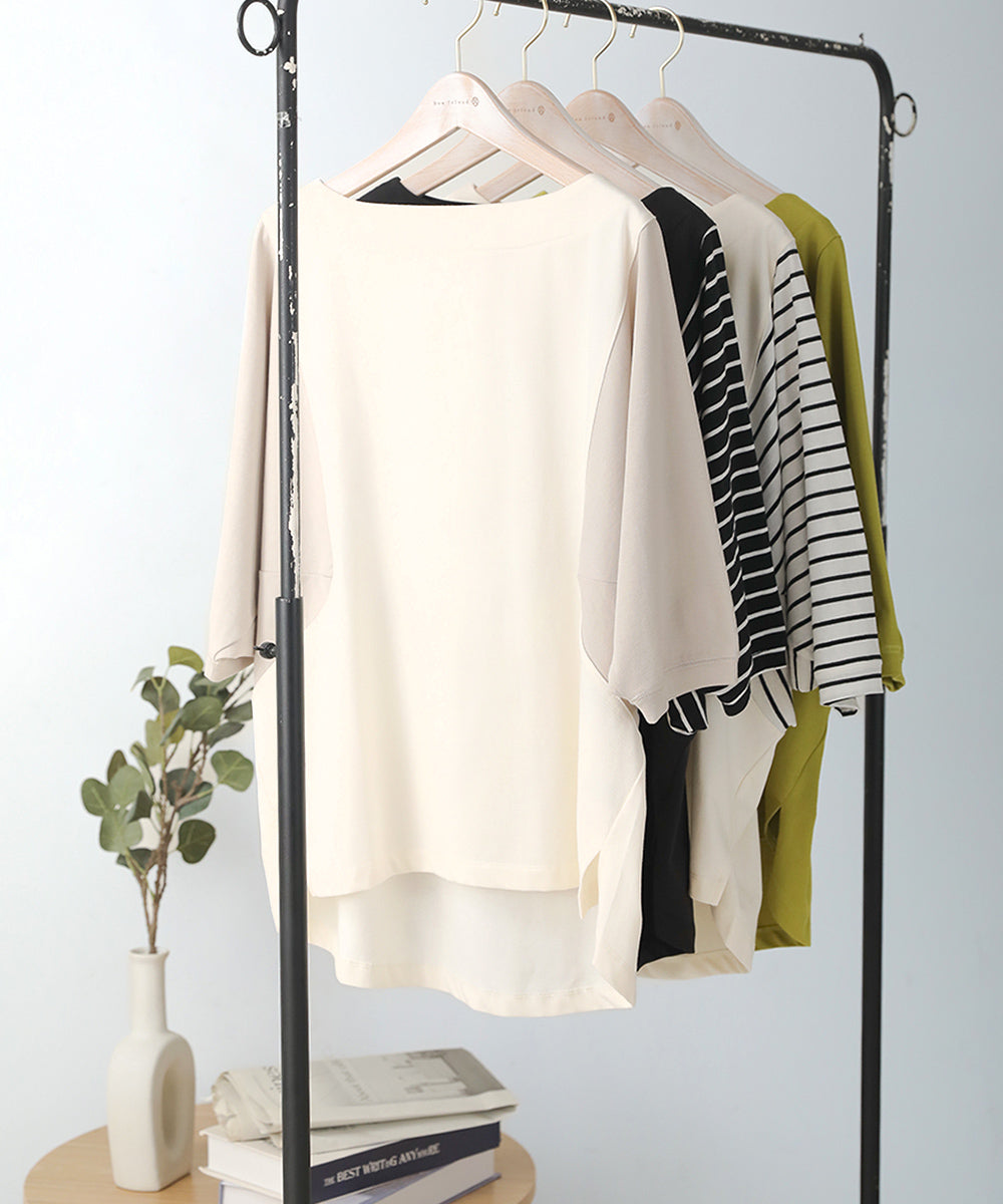 BouJeloud 細見えカットドルマントップス