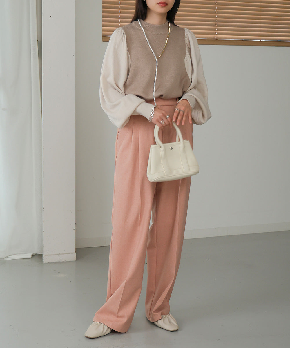 Bab 配色プチハイニットトップス