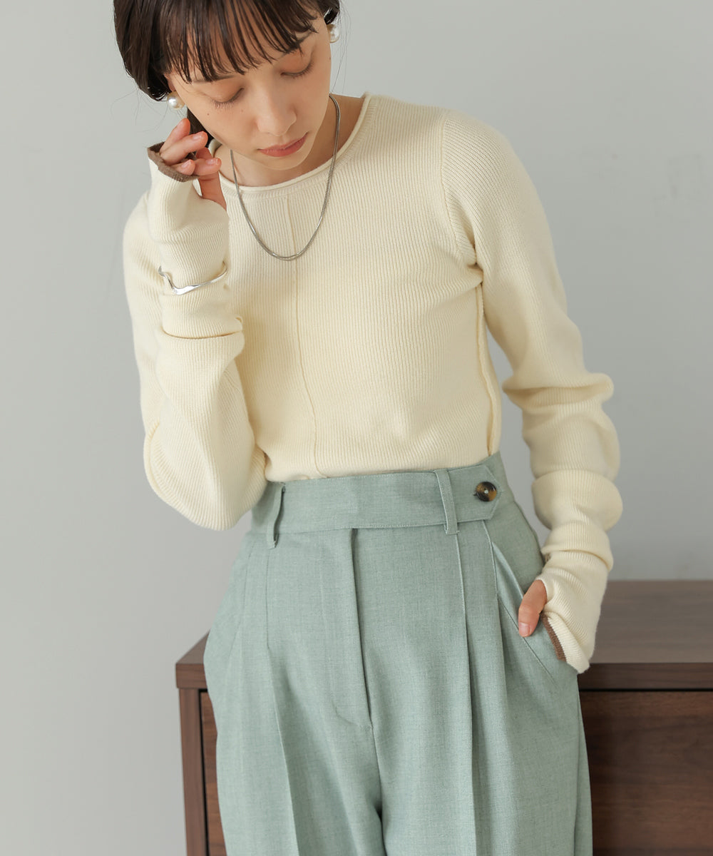 Bab 2way指ぬきニットトップス