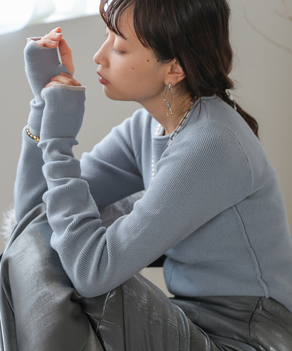 Bab 2way指ぬきニットトップス