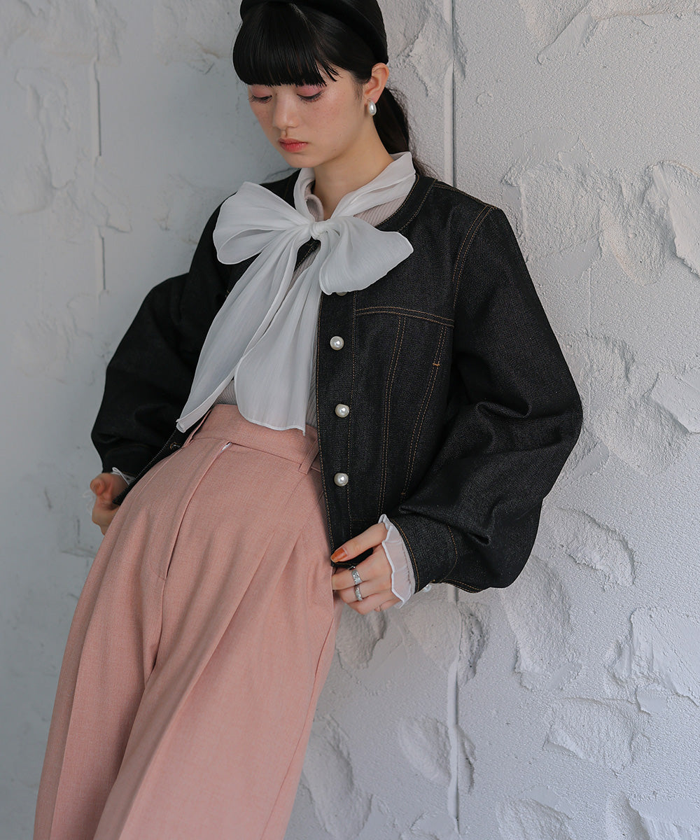 【S・M・Lサイズ展開有り】センタープレスツータックスラックス
