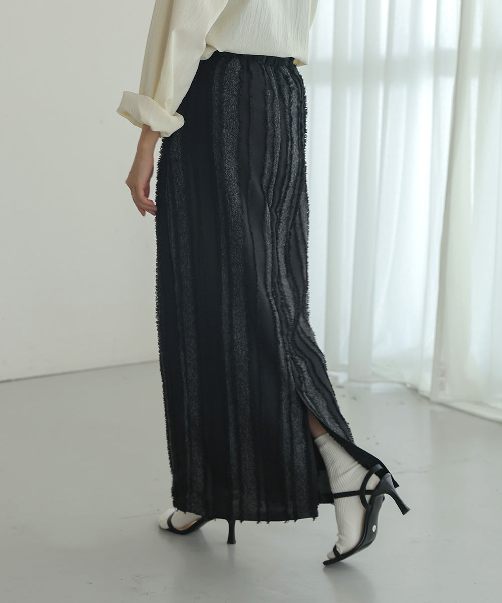 Bab シャギーIラインスカート