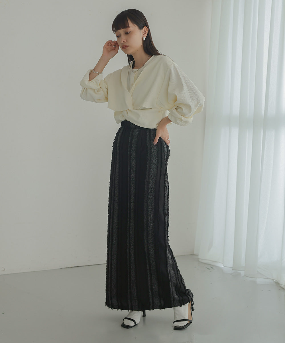 Bab シャギーIラインスカート