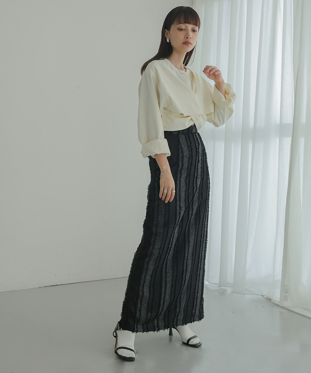 Bab シャギーIラインスカート