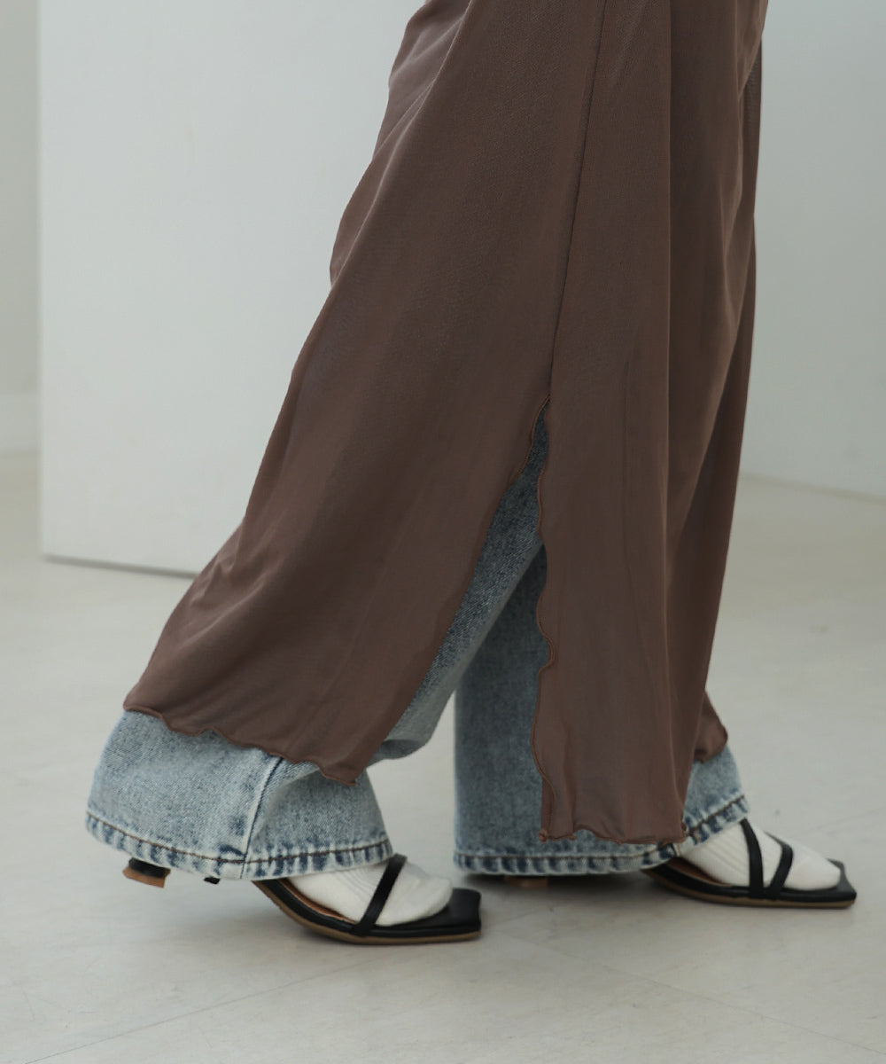 【Sサイズあり】チュールギャザーワンピース