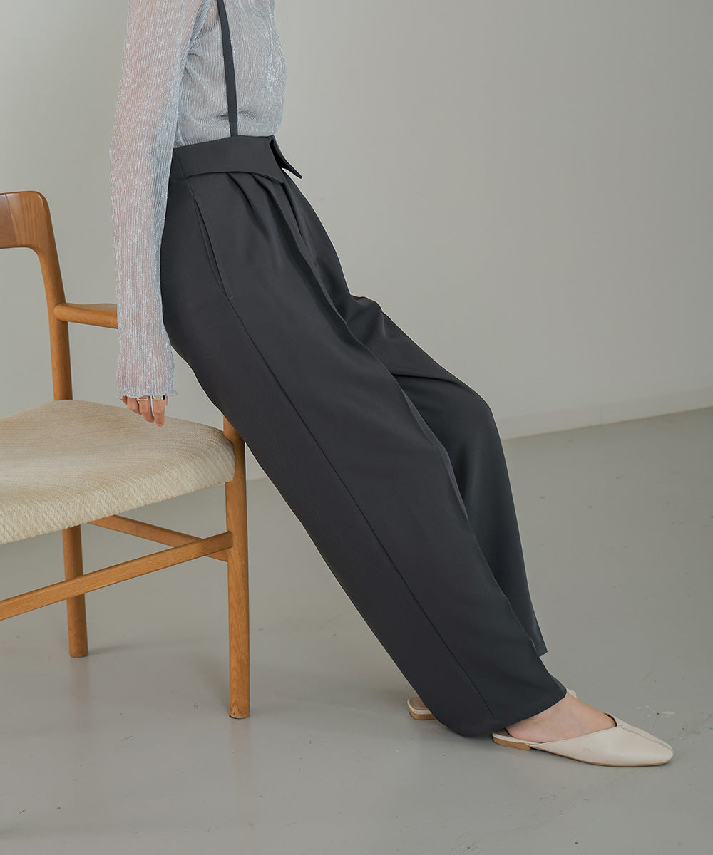 2WAYハイウエストスラックス