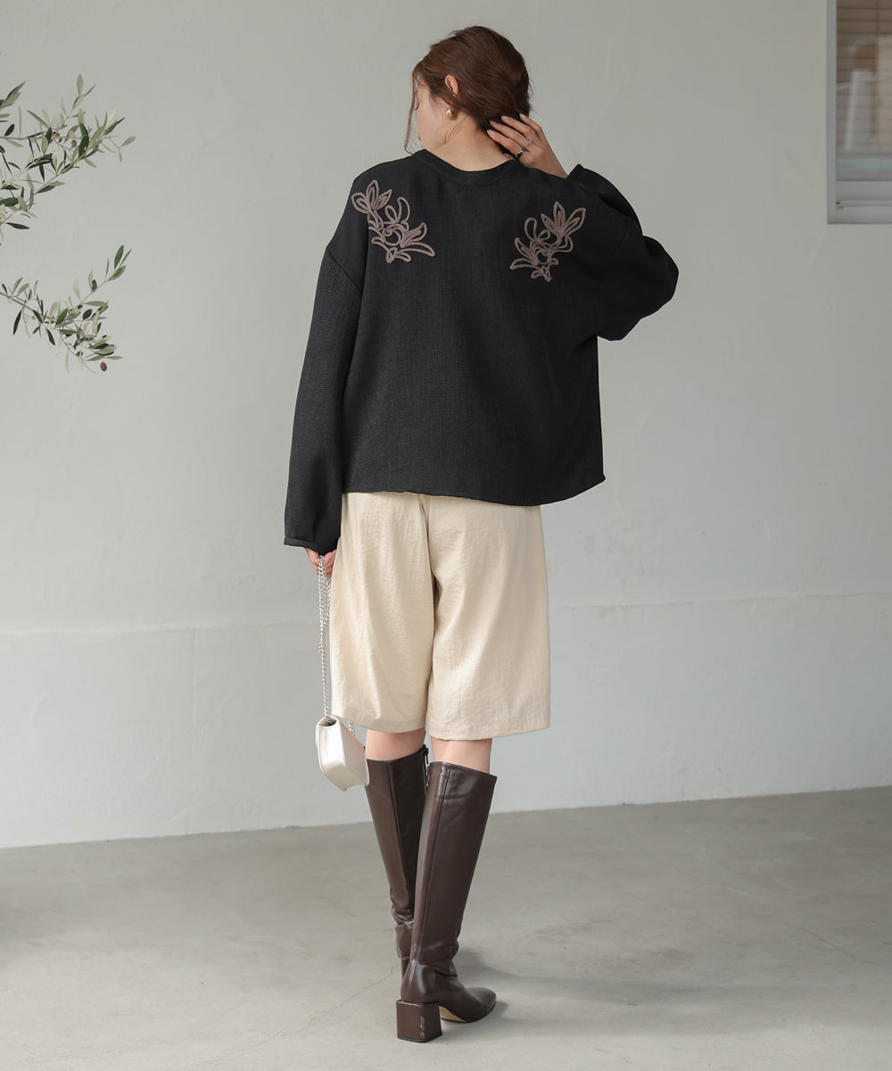 Bab 前後2WAY刺繍ブラウス