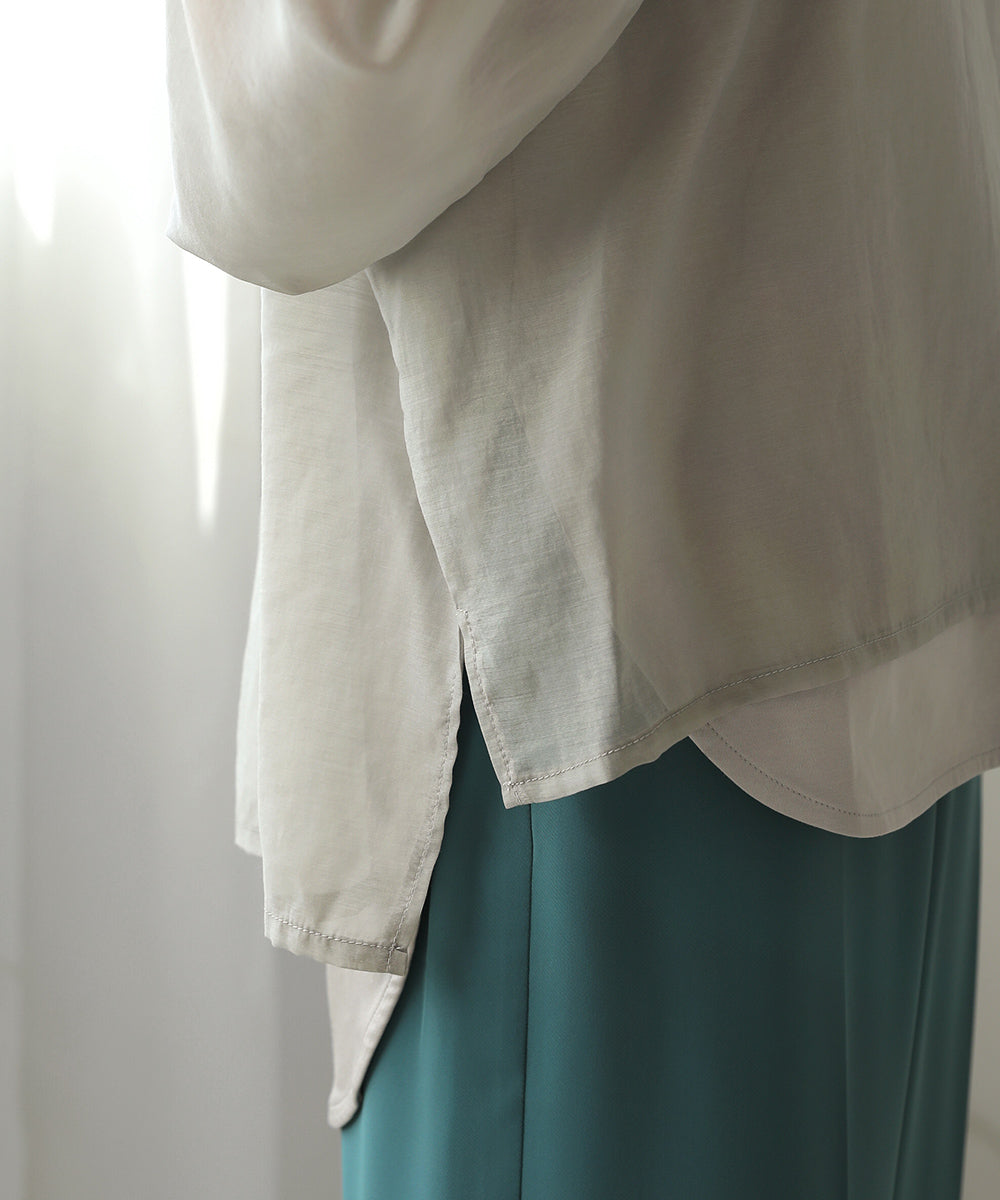 BouJeloud シアーレイヤードトップス