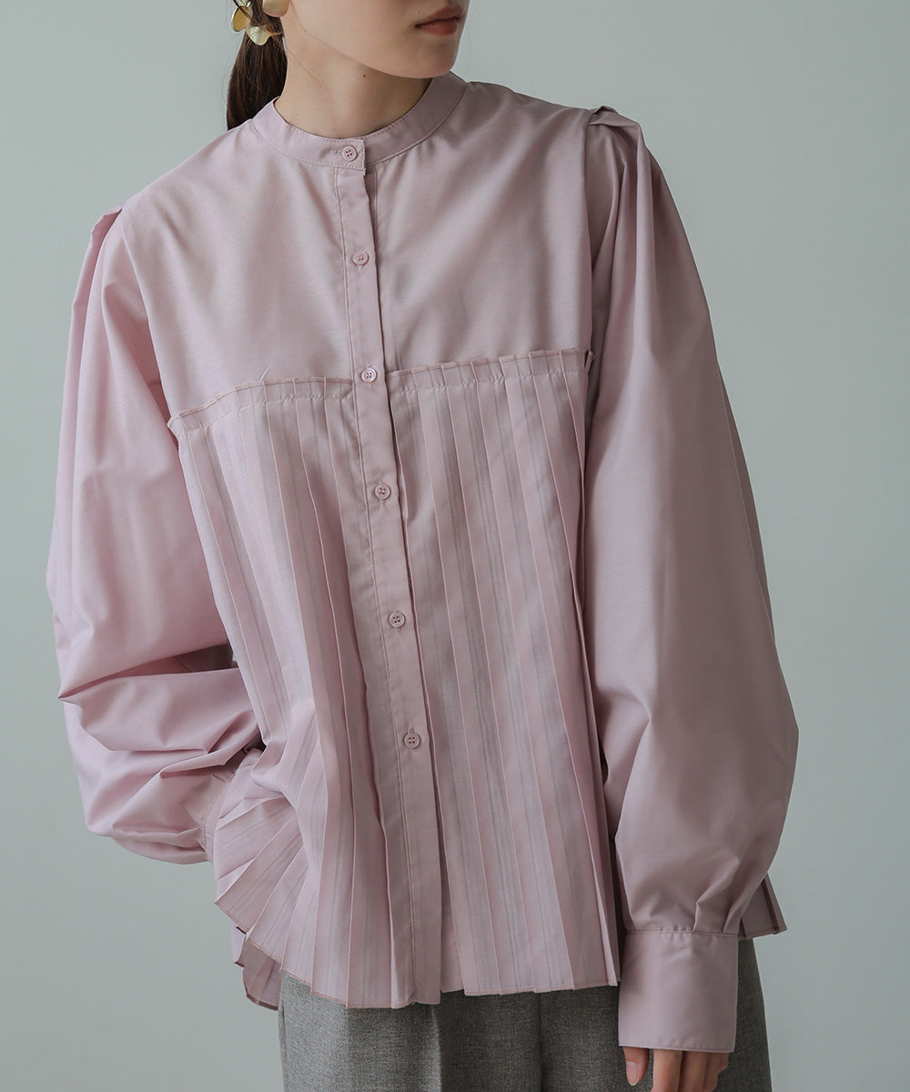 ボリュームスリーブプリーツブラウス