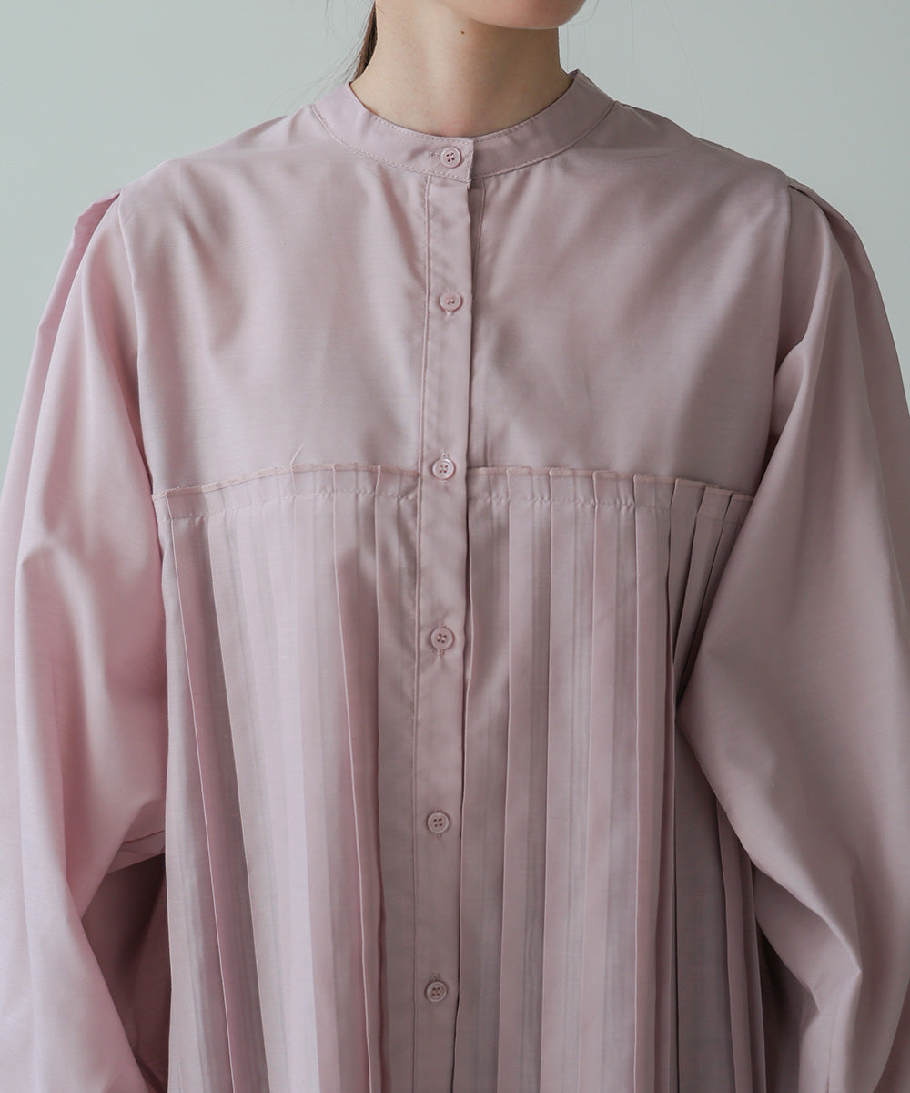 ボリュームスリーブプリーツブラウス