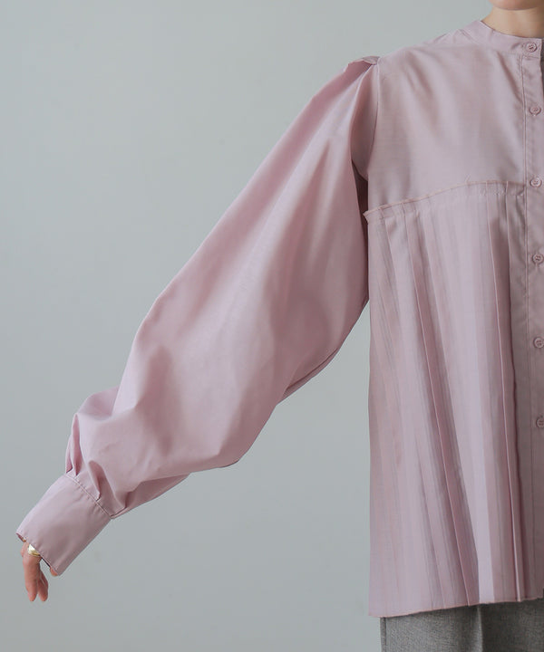 ボリュームスリーブプリーツブラウス