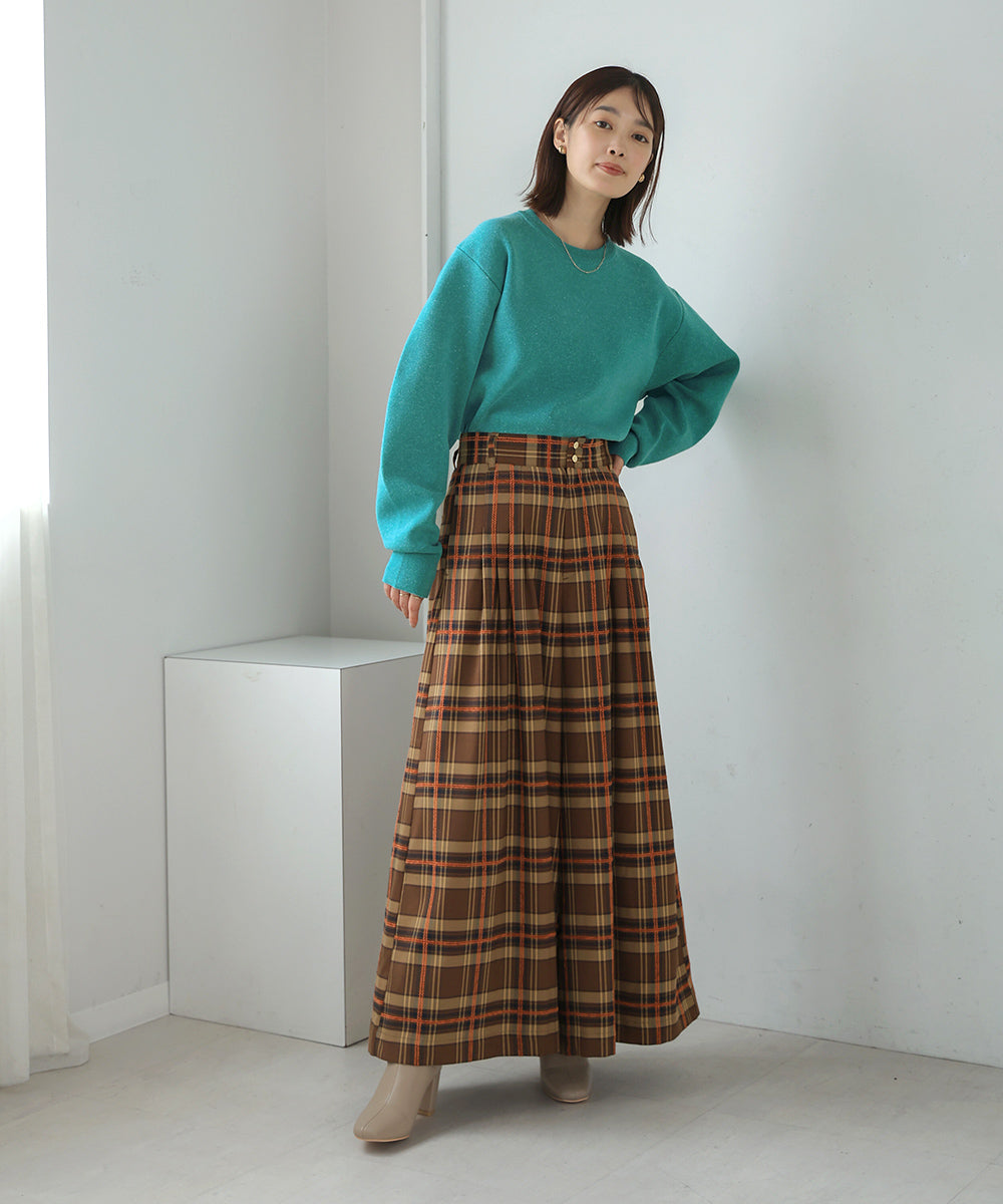 リネン混バナナスリーブニット