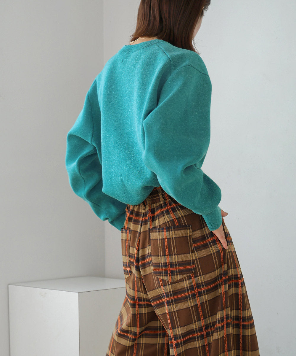 リネン混バナナスリーブニット