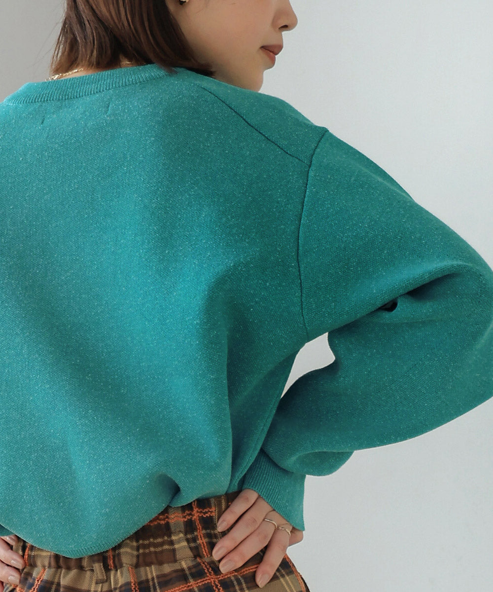 リネン混バナナスリーブニット