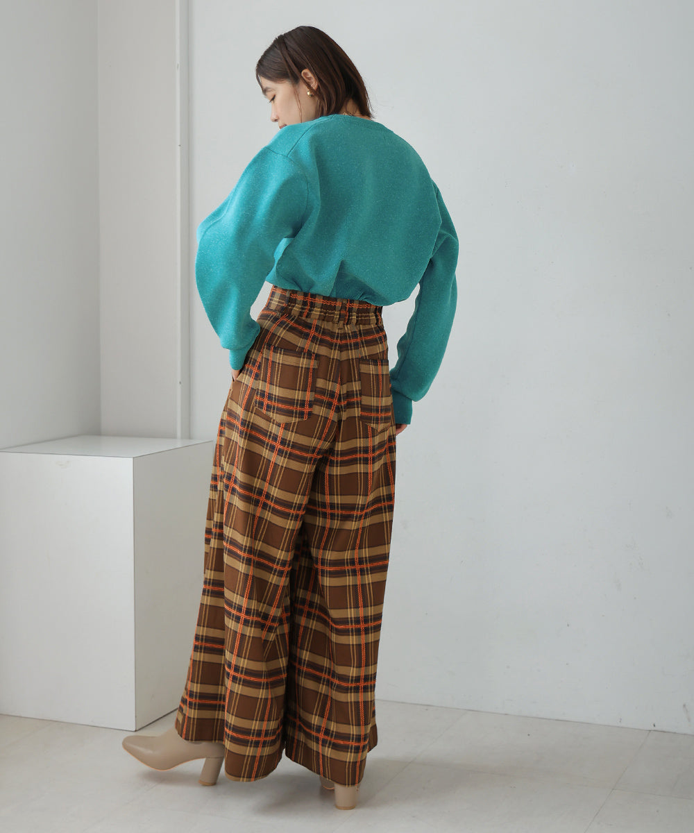 リネン混バナナスリーブニット