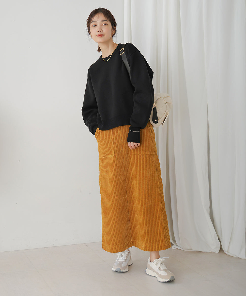 リネン混バナナスリーブニット