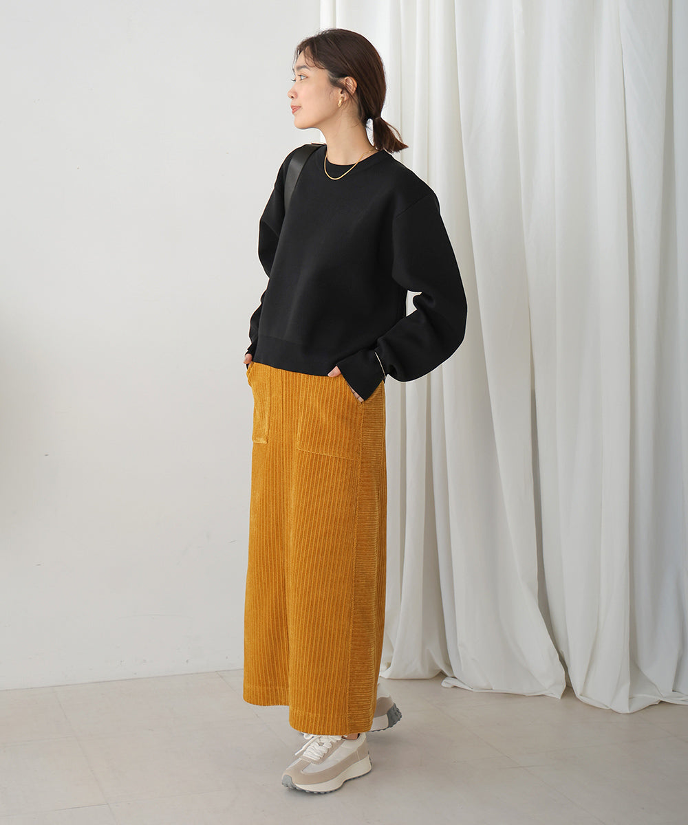 リネン混バナナスリーブニット