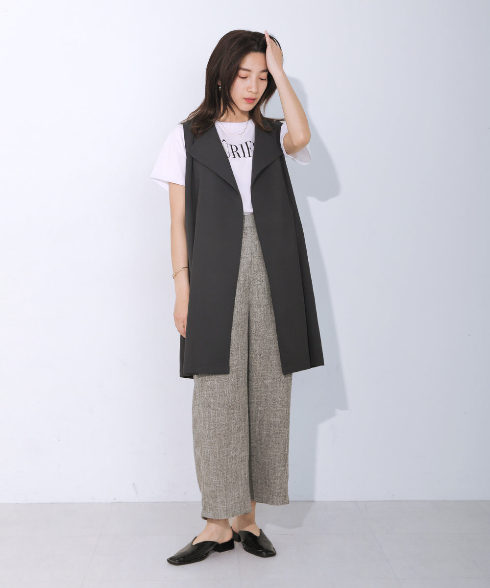 BouJeloud コットンロゴパールTシャツ