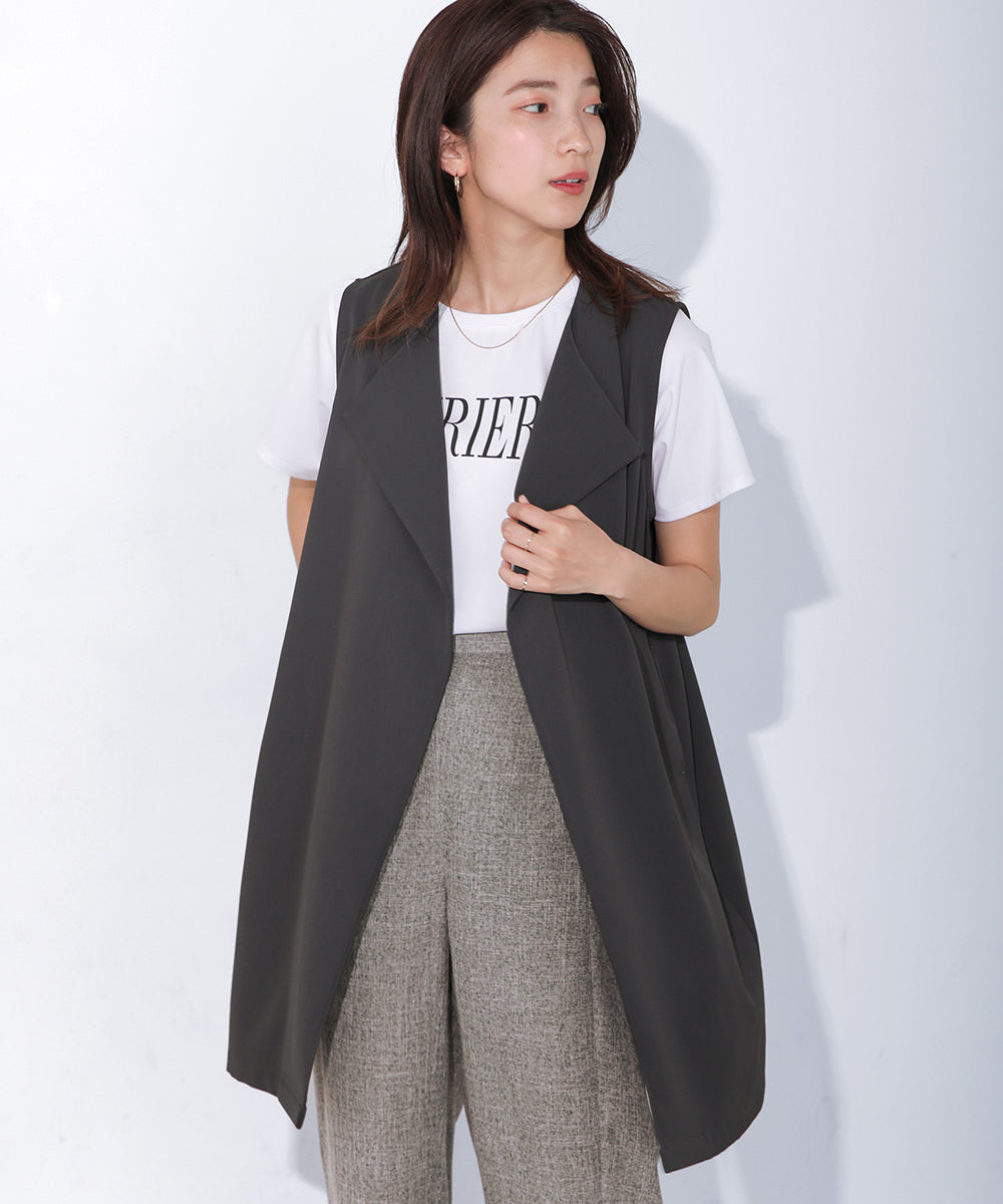 BouJeloud コットンロゴパールTシャツ