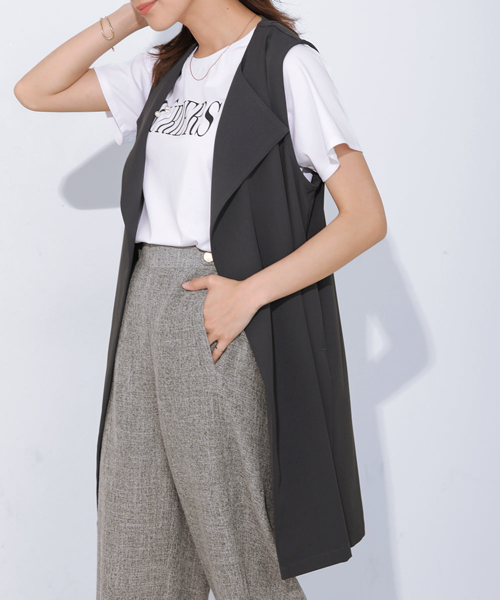 BouJeloud コットンロゴパールTシャツ