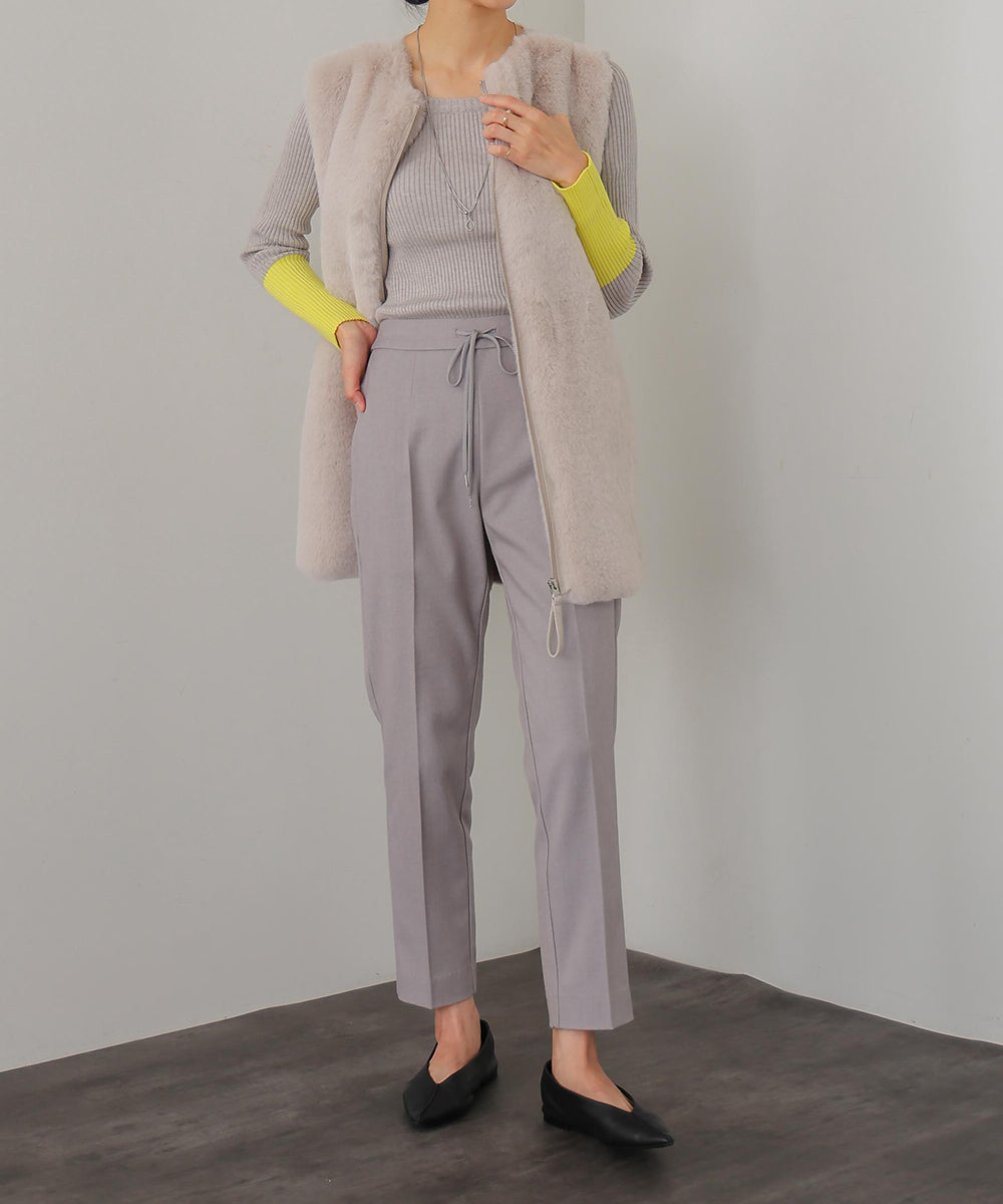 裏起毛スリムパンツ