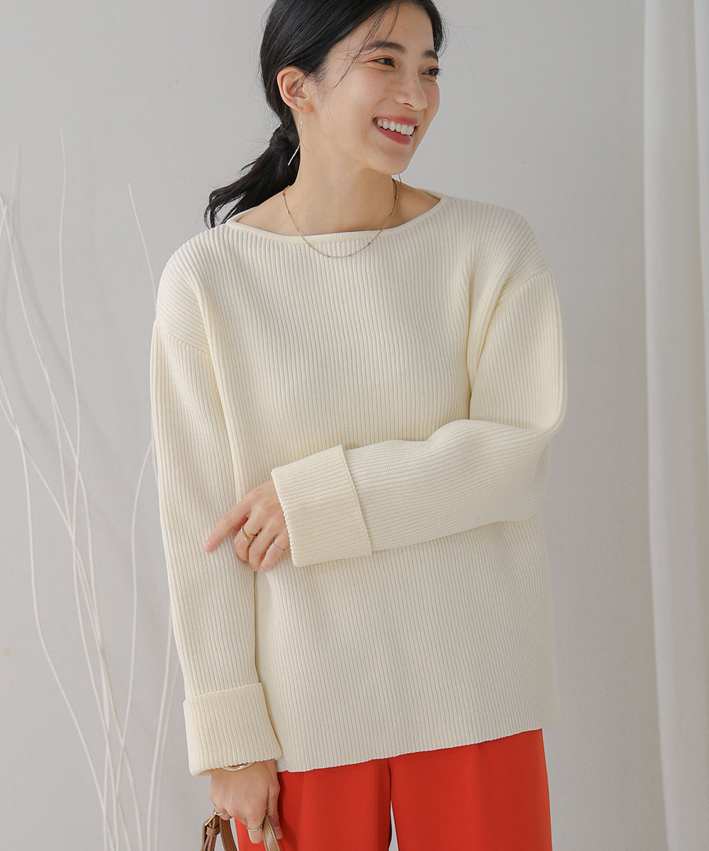 軽量ワイドスリーブニット