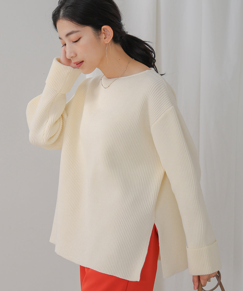 軽量ワイドスリーブニット