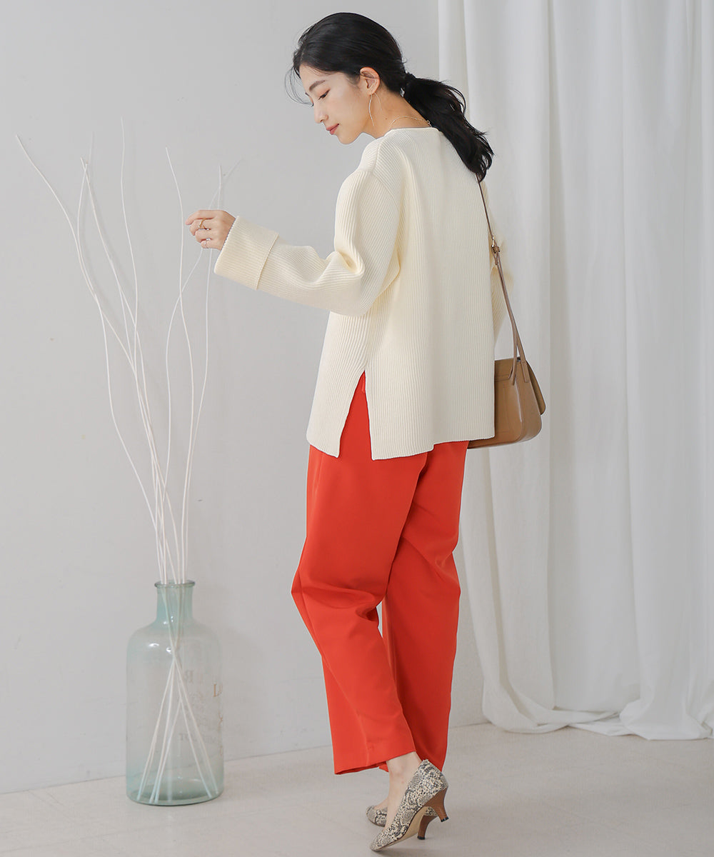 軽量ワイドスリーブニット