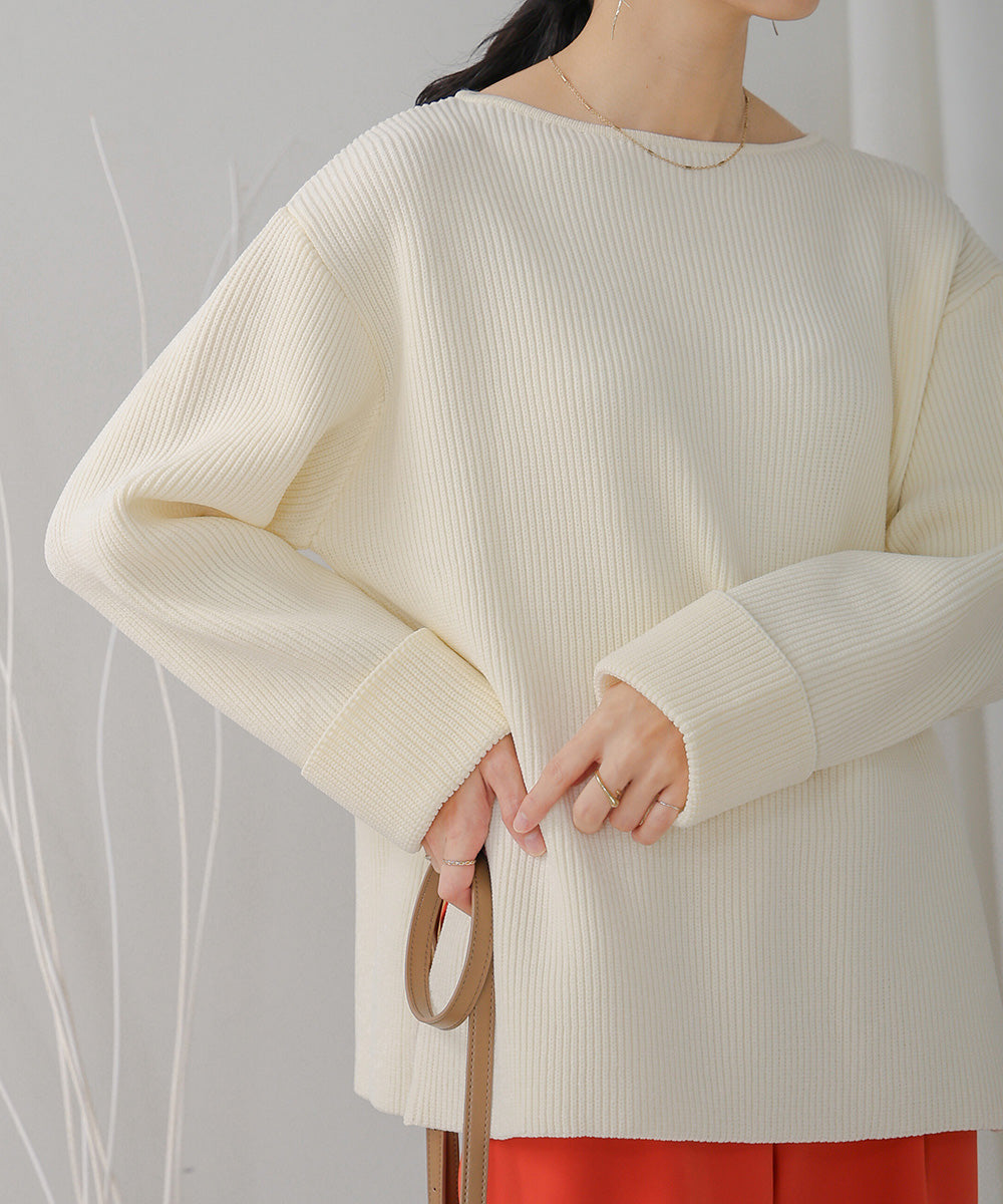 軽量ワイドスリーブニット