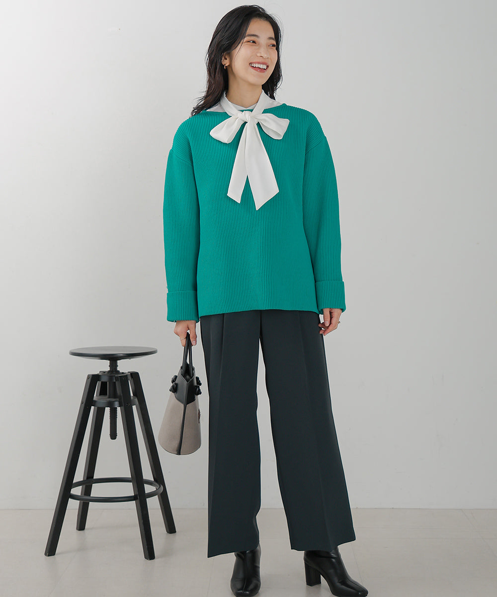 軽量ワイドスリーブニット