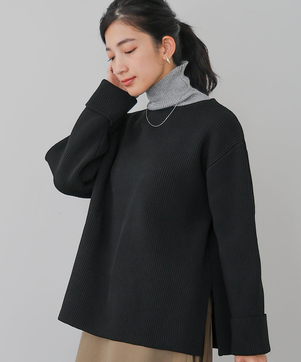 軽量ワイドスリーブニット