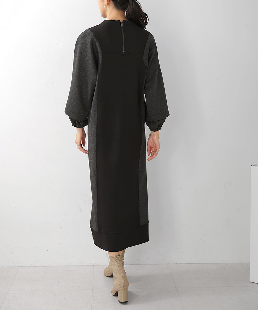 バイカラーワンピース