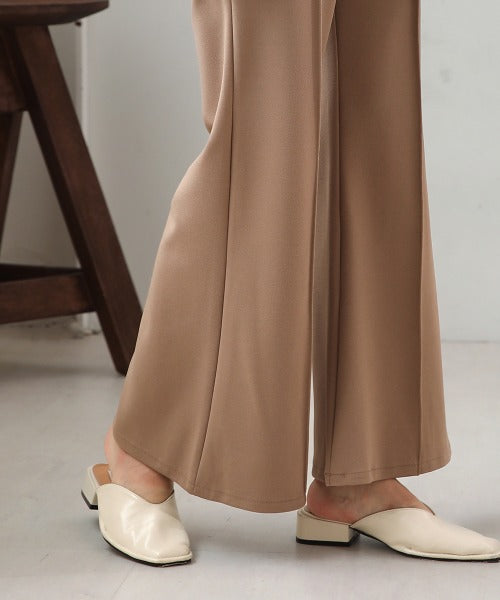 BouJeloud ウエストベルト付きセンターシームパンツ