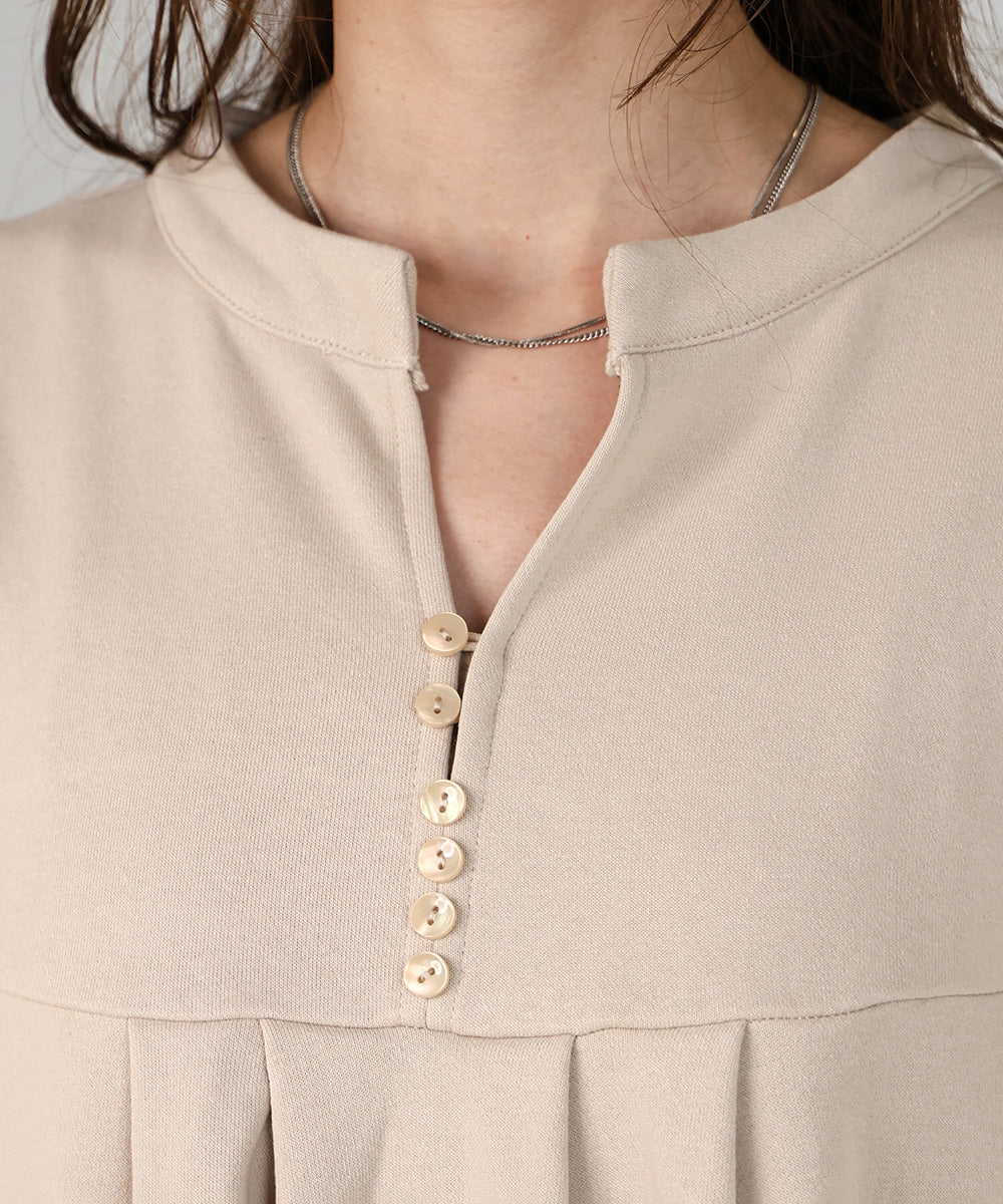 【低身長向けサイズあり】カフタンシアー裏毛ワンピース