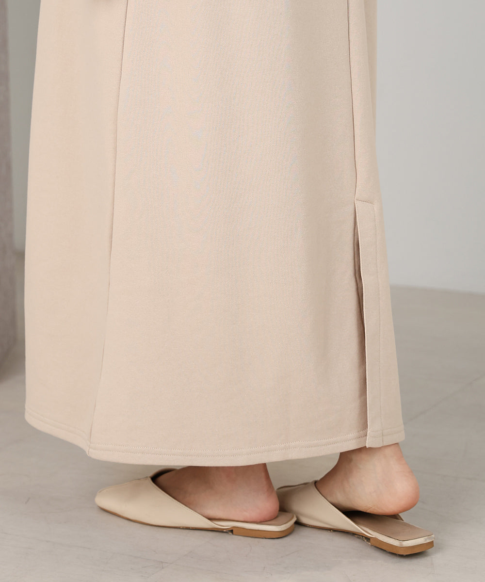 【低身長向けサイズあり】カフタンシアー裏毛ワンピース