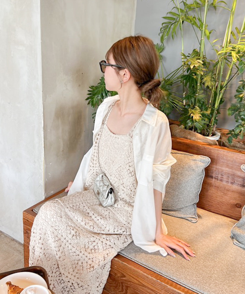 クロシェロングワンピース