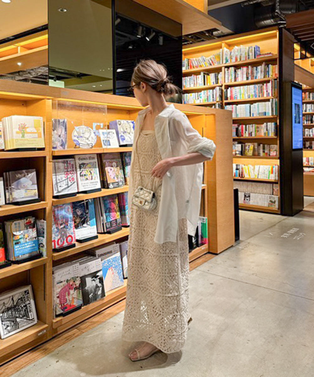 クロシェロングワンピース