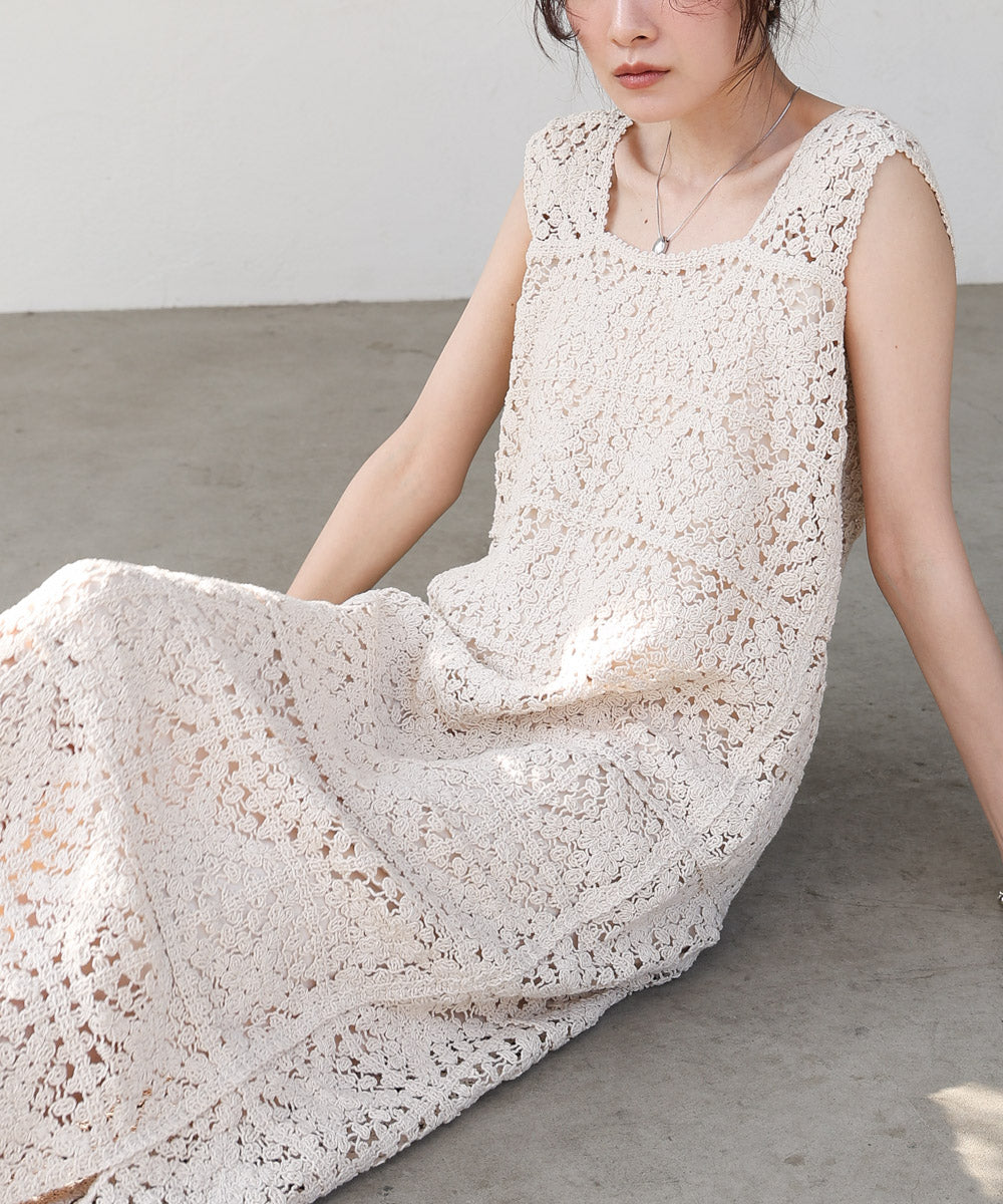 クロシェロングワンピース