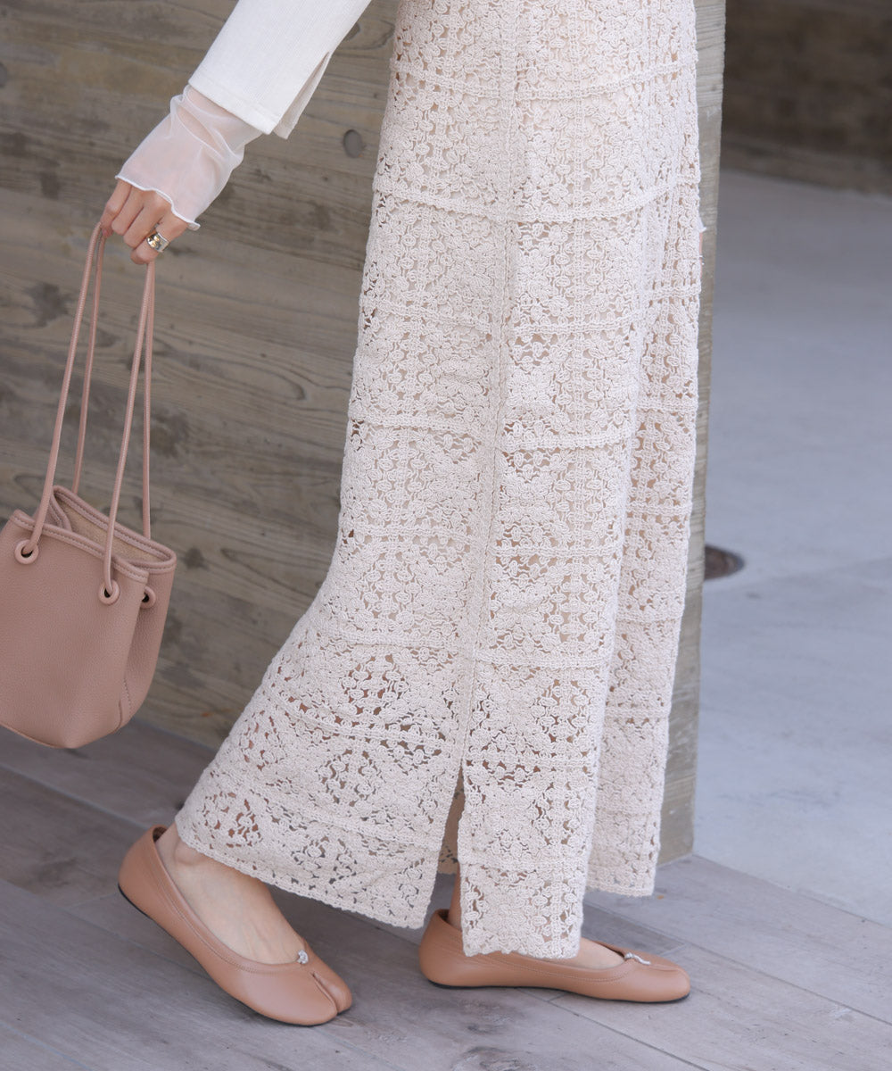 クロシェロングワンピース