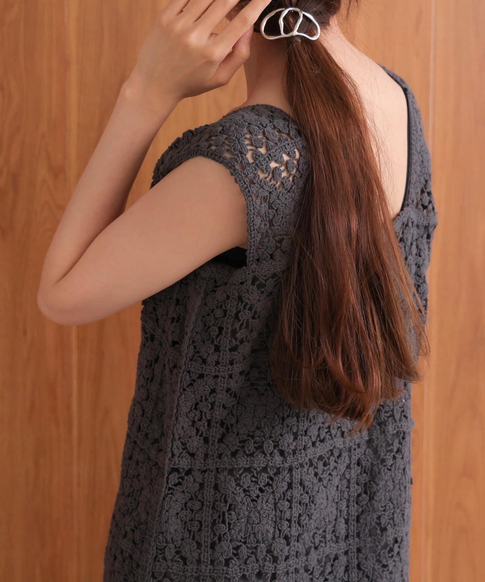 クロシェロングワンピース