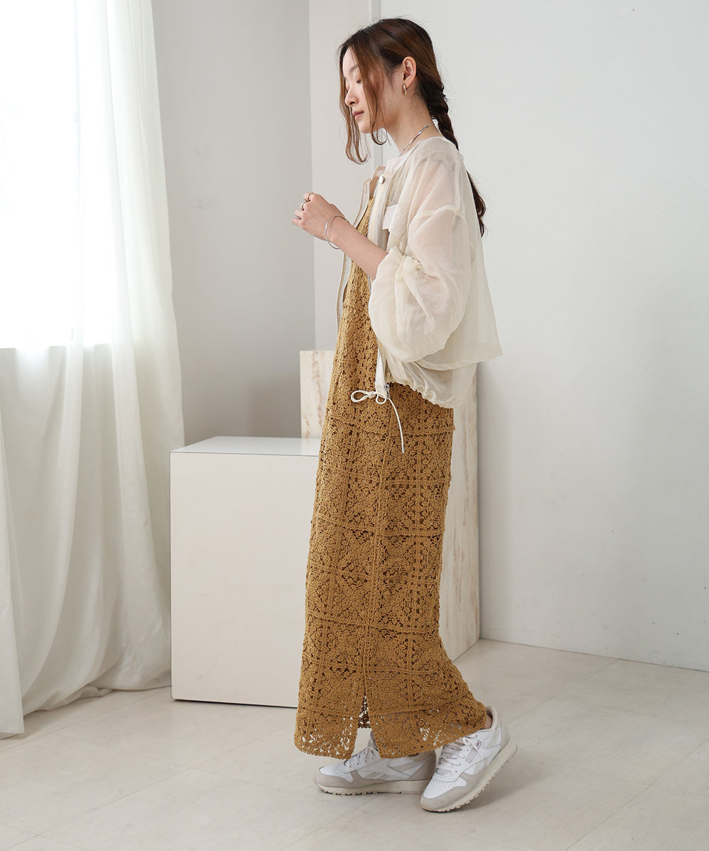 クロシェロングワンピース