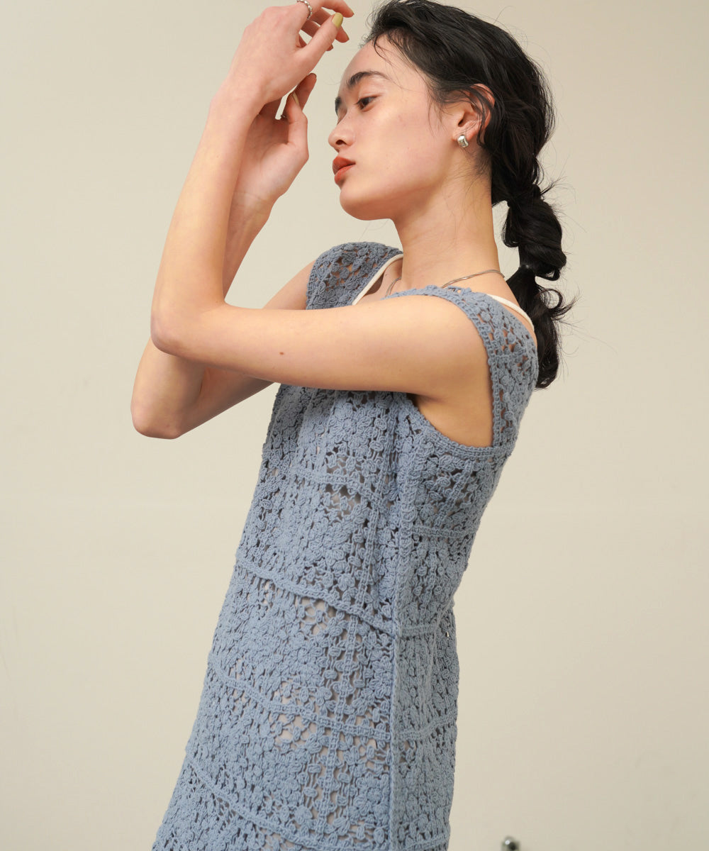 クロシェロングワンピース