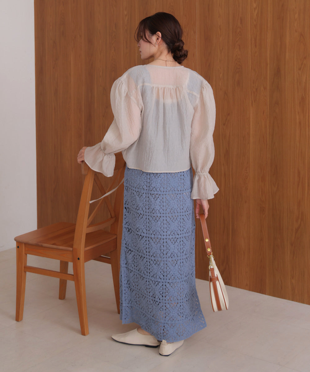 クロシェロングワンピース