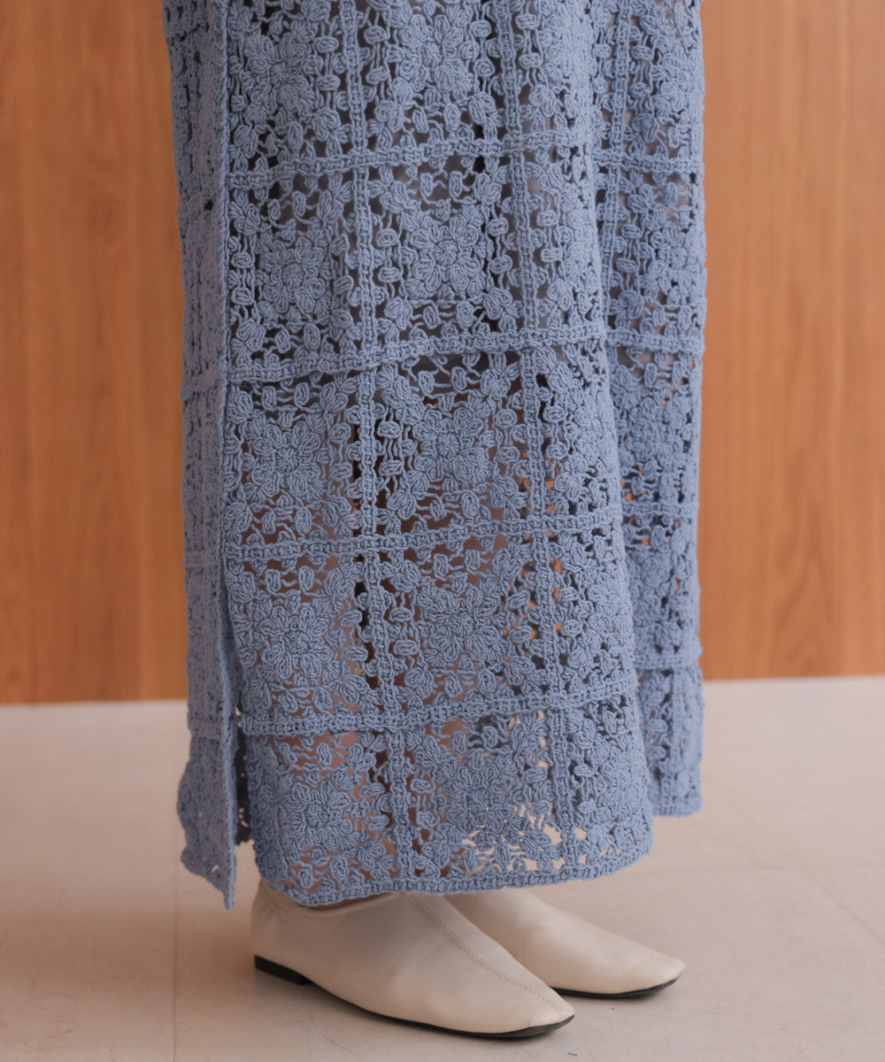 クロシェロングワンピース