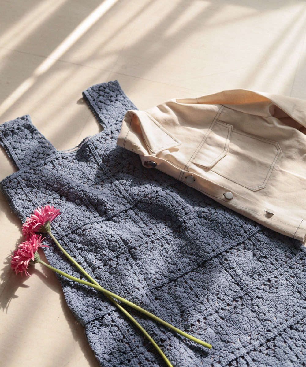 クロシェロングワンピース