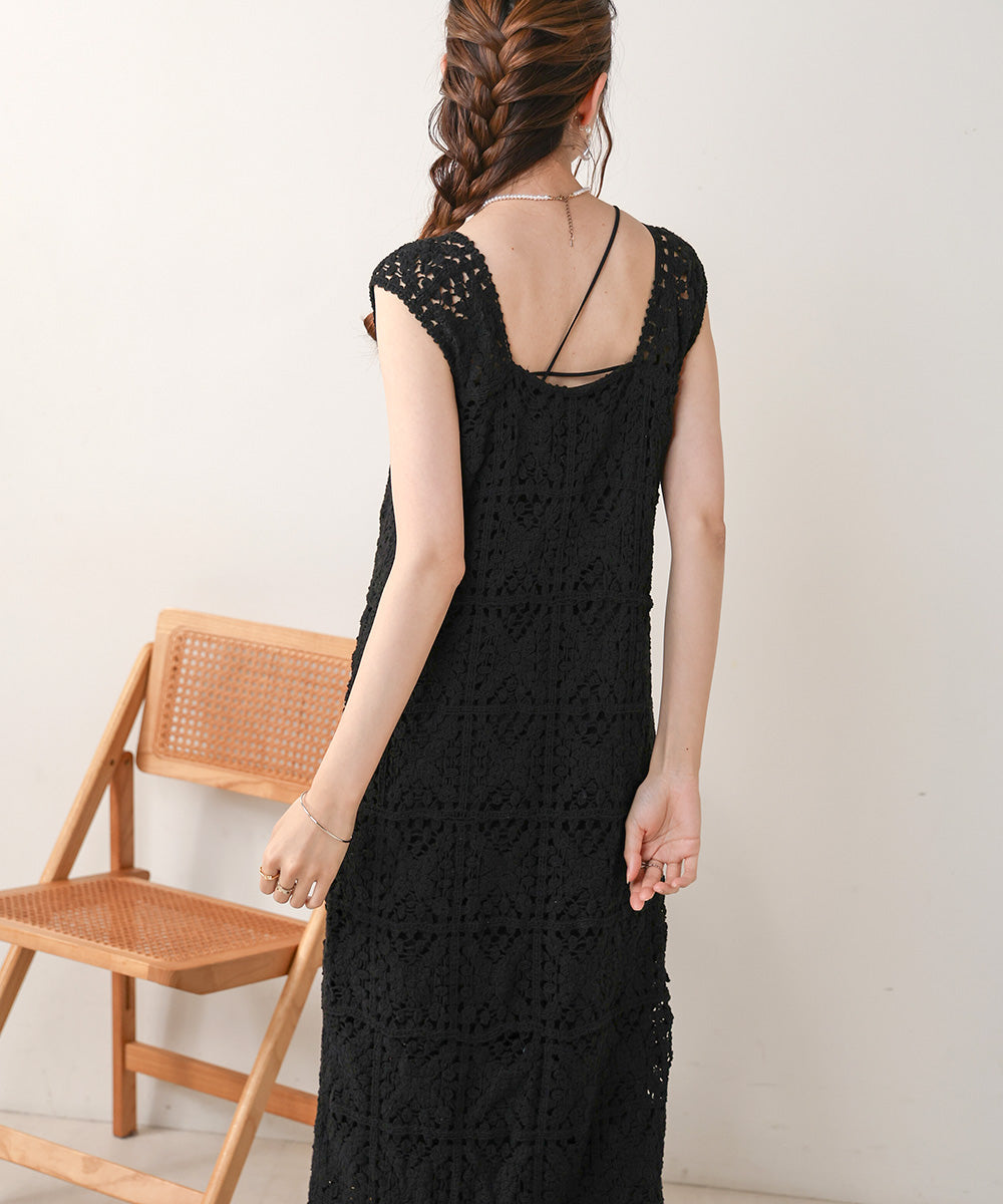 クロシェロングワンピース