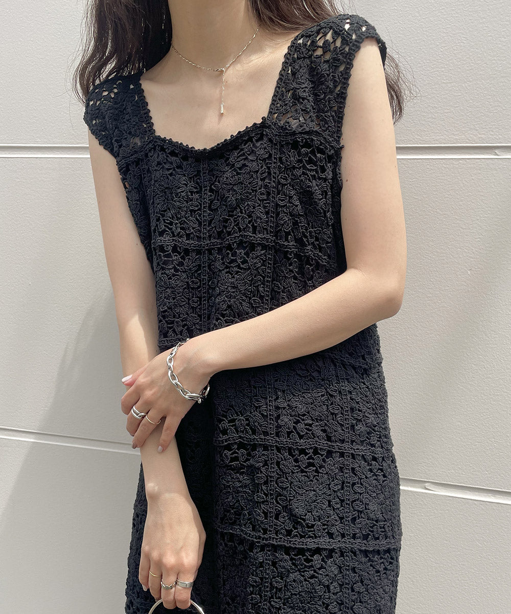 クロシェロングワンピース