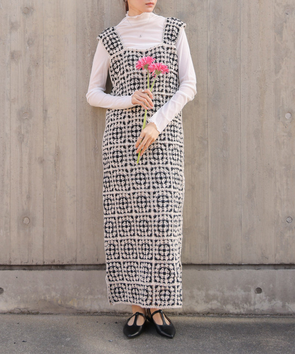 クロシェロングワンピース