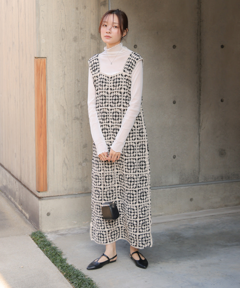 クロシェロングワンピース